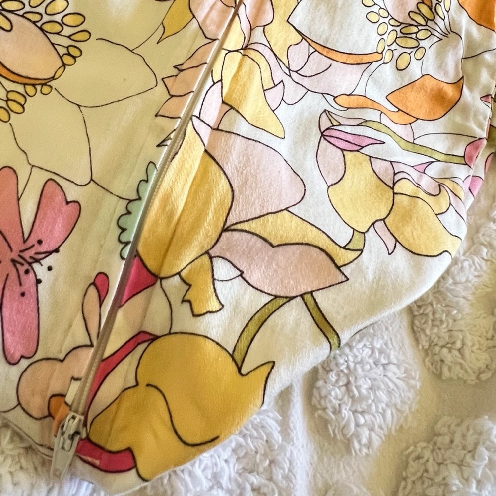 Liberty of London for Target Happy Colorful Retro Floral Zip Tote Bag Rare - Picture 6 of 16